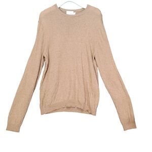 Topman Premium Camel Wool Cashmere Blend Crew Neck Sweater Pullover‎ Mens XL